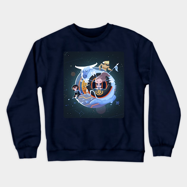 Space trip Crewneck Sweatshirt by Arkel88